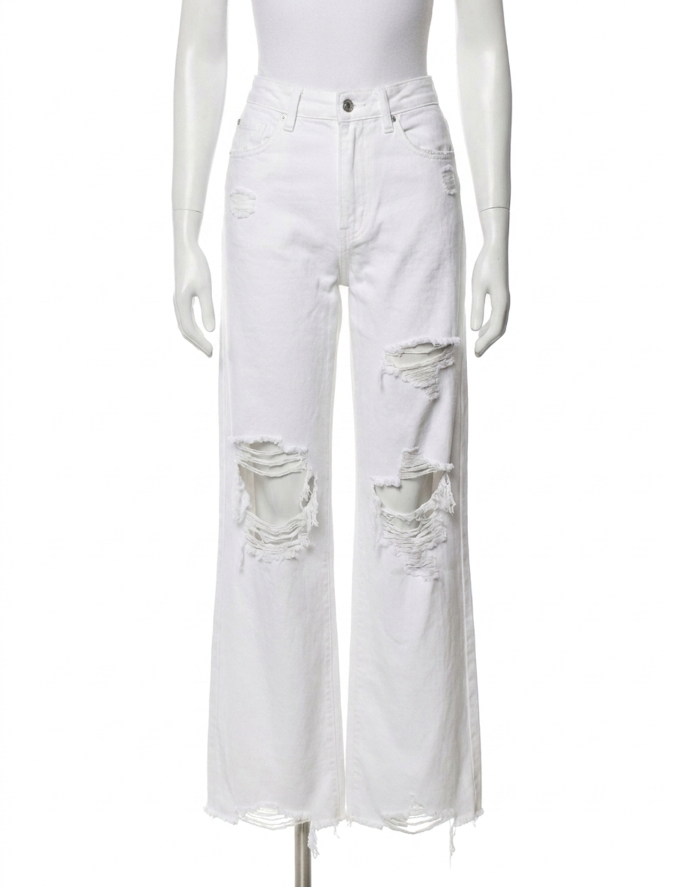 NEW VERVET BY FLYING MONKEY tearin' up my heart loose jeans in white